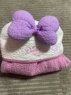 ディズニー　デイジー　フード付きポンチョ