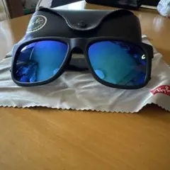 Ray-Ban ブラックフレーム ミラー偏光サングラス