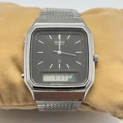 稼働】CASIO カシオ デジアナ チープカシオ 黒文字盤 簡易クリーニング 
