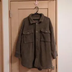 Samansa Mos2 blue ボアCPOジャケット ブラウン