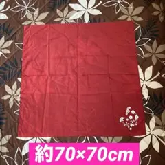 桜プリント入り❣️薄手の風呂敷 ❣️赤色❣️正方形❣️約70cm