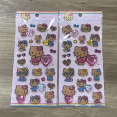 サンリオ キラキララインストーンシール キティちゃん 日焼けキティヒョウ柄 2枚