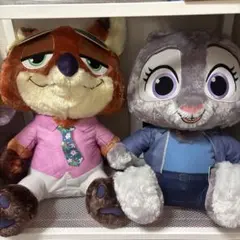 ズートピア2スーパーラージぬいぐるみ２種セット