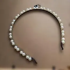 パール装飾エレガントヘアバンド