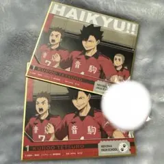 一番くじ ハイキュー!!　F賞 色紙　黒尾鉄朗 2枚セット