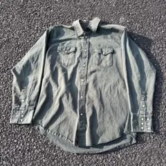 90s Wrangler ラングラー ウエスタン 長袖シャツ アメカジ ボロ
