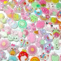 046 100個 プラパーツ デコパーツ 色々詰め合わせ まとめ売り2