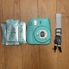 instax mini 8+ ミントグリーン 本体 フィルム付き