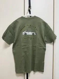 HUF Tシャツ カーキ ポケット付き