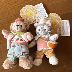 【タグ付き】ダッフィー シェリーメイ ぬいぐるみバッジ　セット