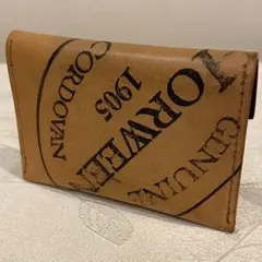 HORWEENスタンプ シェルコードバン 小銭入れ ケース ライトブラウン HORWEENスタンプ シェルコードバン 小銭入れ コインケース ライト