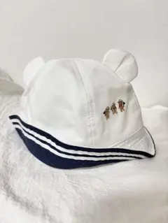 ファミリア ベビー帽子 耳付き 2way 45-47cm