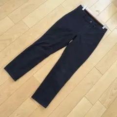 ✨ユニクロ✨UNIQLO ストレートパンツ カジュアルパンツ【M】黒 ブラック