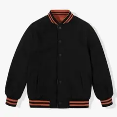 リバーシブルジャケット スタジャン ブルゾン 黒 オレンジ アウター サイズ9のサムネイル