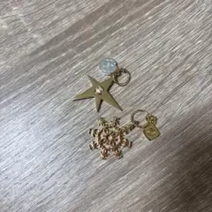 星型と雪の結晶型チャームセット　CHANEL