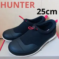 極美品】HUNTER ブラック スリッポン22cm レインシューズ - メルカリ