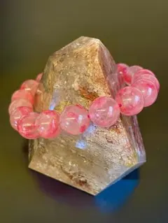 【匿名配送】 ロードナイト in クォーツ 桜雨 ブレスレット ピンク