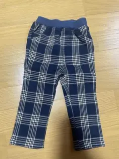 SiMPLE FREE チェック柄長ズボン80cm