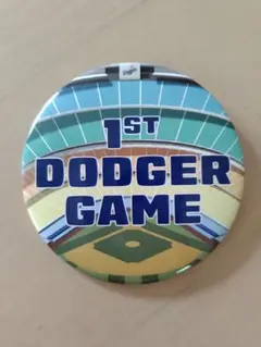 ドジャースタジアム 缶バッチ 1st Dodger Game バッジ