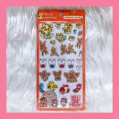 【内藤ルネ】 PUK PUK JELLYシール RUNE アニマルのサムネイル