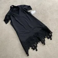 未使用タグ付き　シズカコムロ 4298 ノースリーブワンピース　ブラック　42