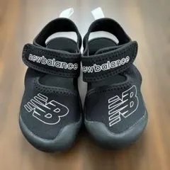 NewBalance ブラック ウォーターシューズ サンダル 14cm 水陸両用