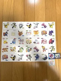 ポケモンパン デコキャラシール 34枚