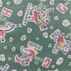レア 希少‼️USAコットン　モダ30's 復刻版 可愛いアニマル柄