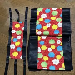 482 仕様不明の職人すぎる帯？！　アンティーク　名古屋帯　半幅帯　袋帯