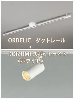 ORDELIC ダクトレール + KOIZUMI スポットライト 〈ホワイト〉