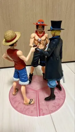 ポ*ポ様 ワンピース 夢の一枚 マガジンフィギュア 兄弟の盃 セット　エース ル