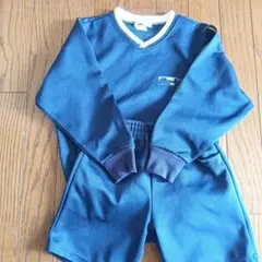 ミナコンビ　体操服 ネイビー Vネック 長袖 ショートパンツ　120 上下