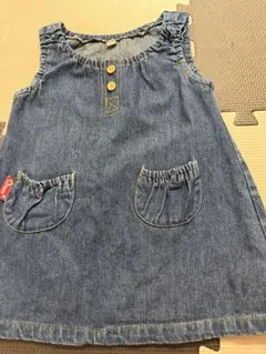 デニム ジャンバースカート サイズ80