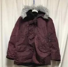 古着 ALPHA N-3B ワイン系