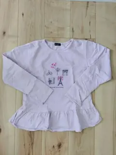 BeBe フライス柄 長袖トレーナー 150のサムネイル