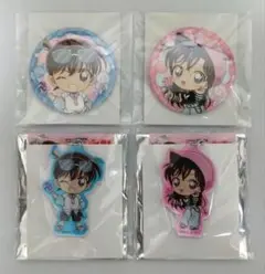 名探偵コナン ロリポップミニ キャラバッジ アクキー 工藤新一 毛利蘭 セット