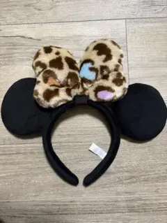 ミニー　カチューシャ　ヒョウ柄　レオパード柄