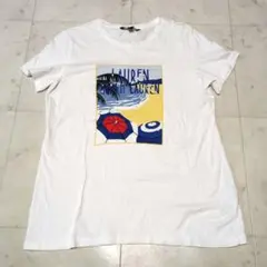 LAUREN RALPH LAUREN 半袖 Tシャツ スパンコール 洗える Ｍ