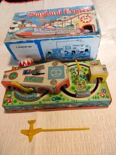 ブリキおもちゃ　ヨネザワ玩具プレイランド　遊園地スカイバス ブリキおもちゃ ヨネザワ玩具プレイランド 遊園地スカイバス - メルカリ