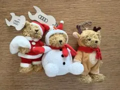 アウディ　Audi テディベア　3体クリスマスセット