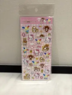 サンリオキャラクターズ ラメ入り樹脂もりシール 平成デザイン