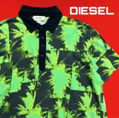 DIESEL 古着　パームツリー柄 ポロシャツ ゴルフ　サーモグラフィーのサムネイル