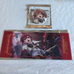 ツイステ　リドル　缶バッジ　箔押しビッグクリアカード　寮服　AGF