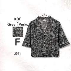 KBF×Green Parks トワルドジュイ柄 開襟シャツ F 洗えるのサムネイル