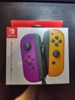 純正品 新品未使用 ネオンパープル ネオンオレンジ Switch Joy-Con