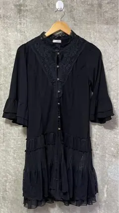 【値下げ】axes femme レースフリル ワンピース カーディガン