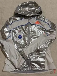 adidas NASA フルジップランニングウィンドブレーカー　S