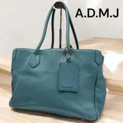 希少カラー A.D.M.J. トートバッグ ショルダーバッグ ゴールド金具 A4のサムネイル