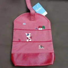 ファミリア シューズケース 赤