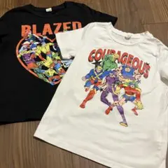 キッズ Tシャツ 2枚セット アメコミ風プリントのサムネイル
